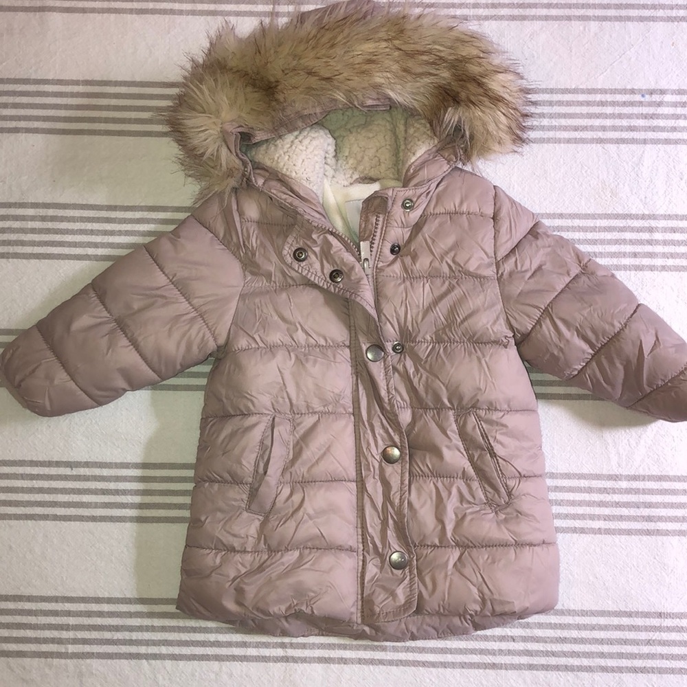 Toddler girl puffer coat